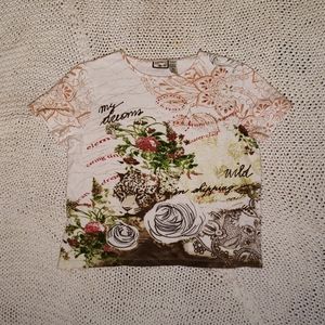 4 for $12 🧚‍♀️ y2k Mixed Print Tee